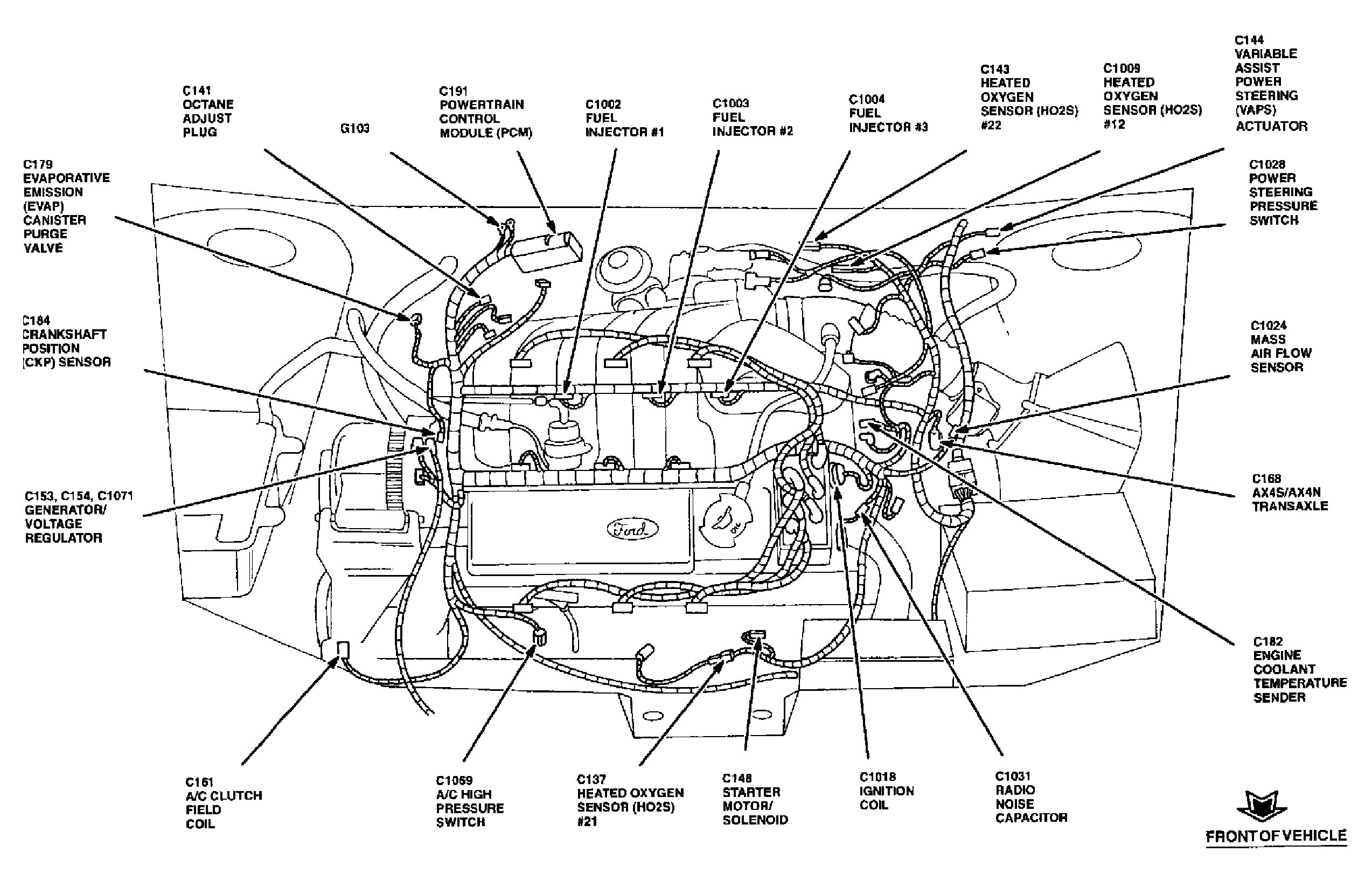 1995 Ford Taurus V6 Engine Diagram Full Hd Version Engine