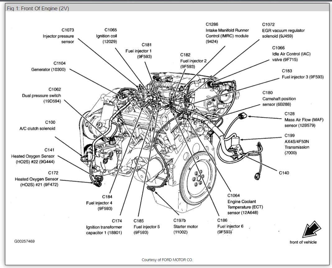 2005 Ford Taurus V6 Firing Order Wiring And Printable