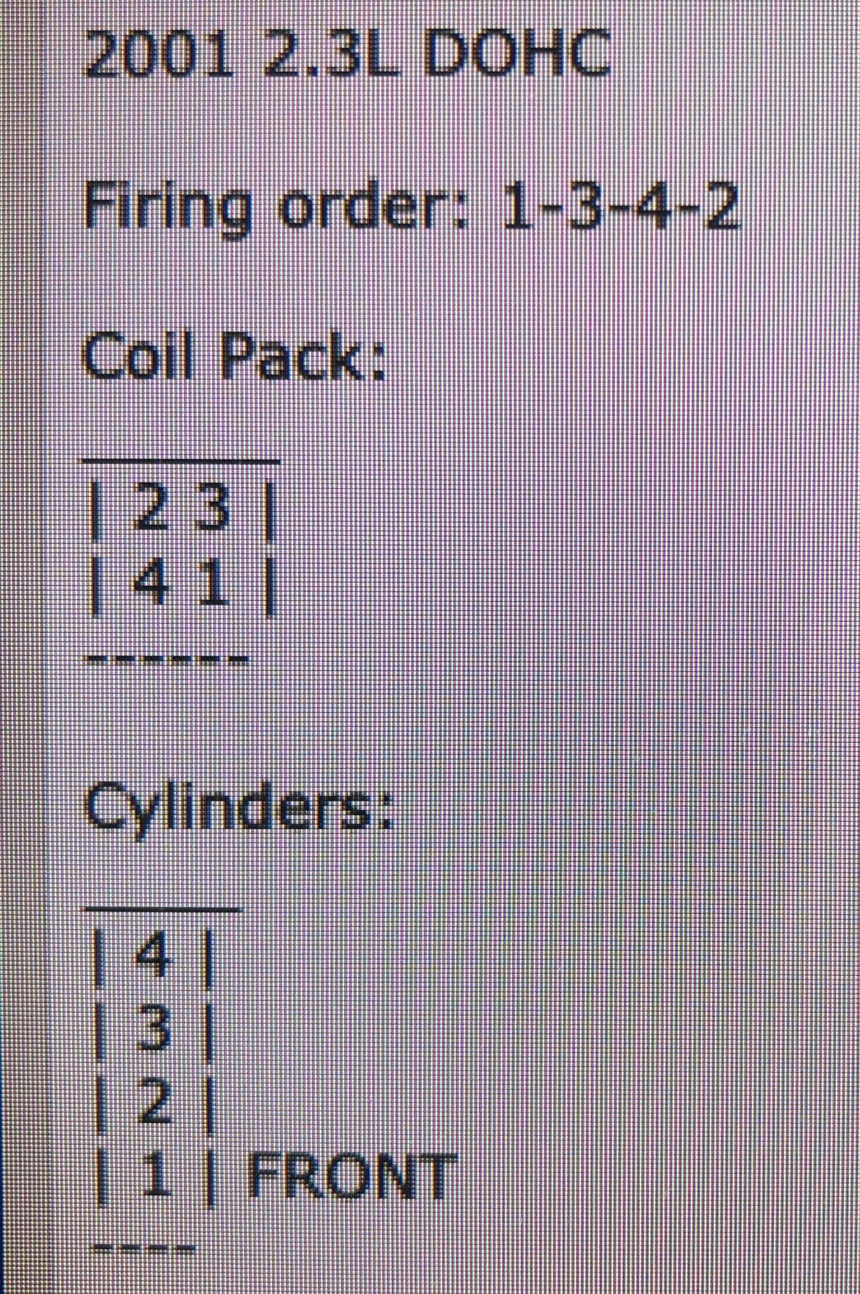 2003 Ranger 2.3L Correct Firing Order? : Fordranger