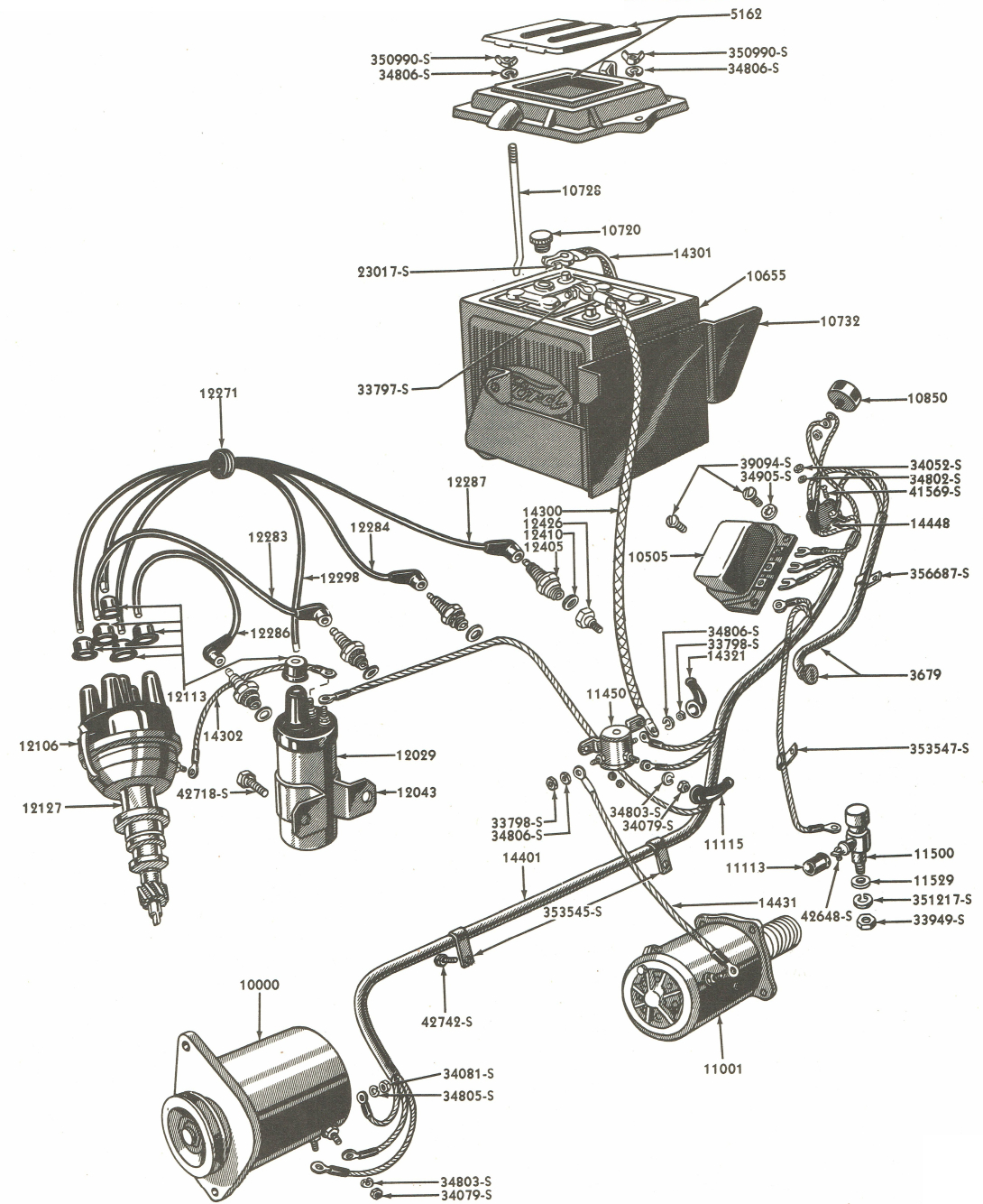 1953 Ford Jubilee Wiring Diagram