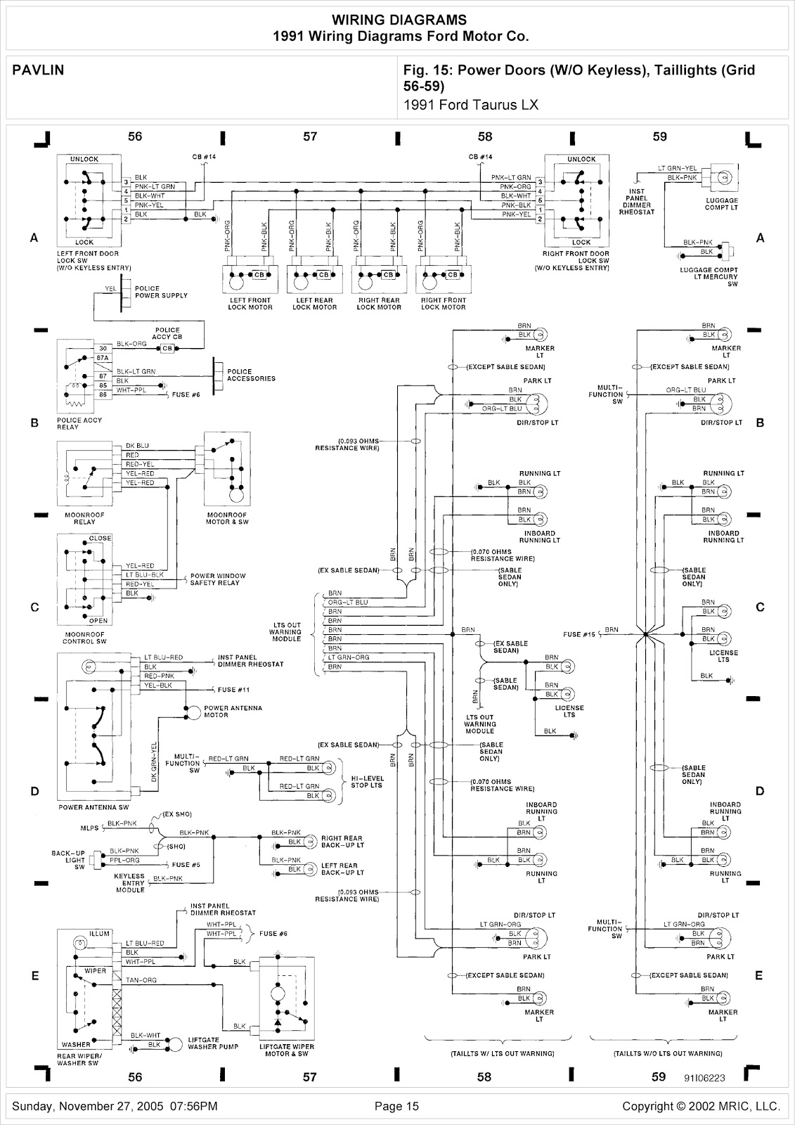 Diagram] 2007 Ford Taurus Wiring Diagrams Full Version Hd