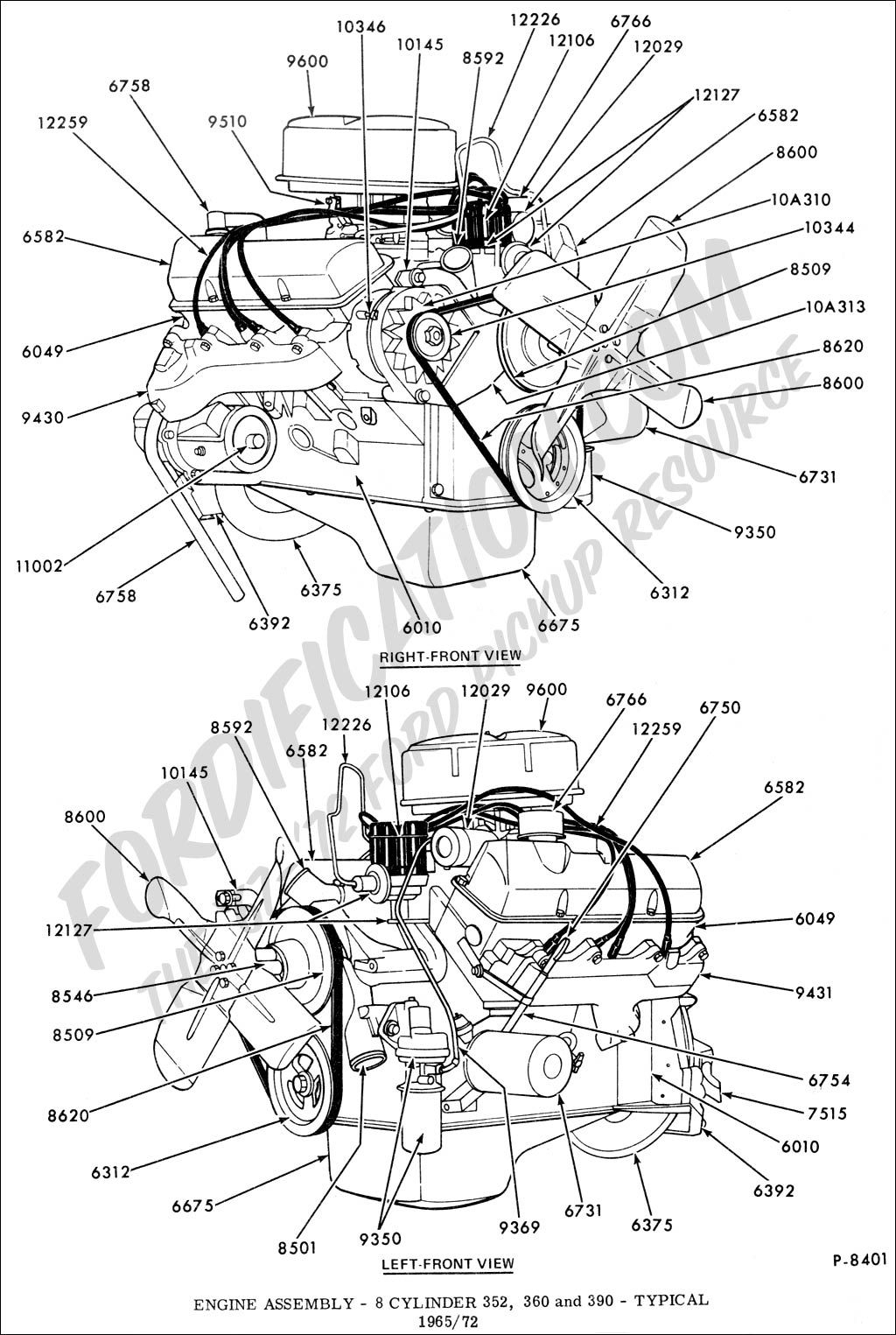 1965 Ford 352 Engine