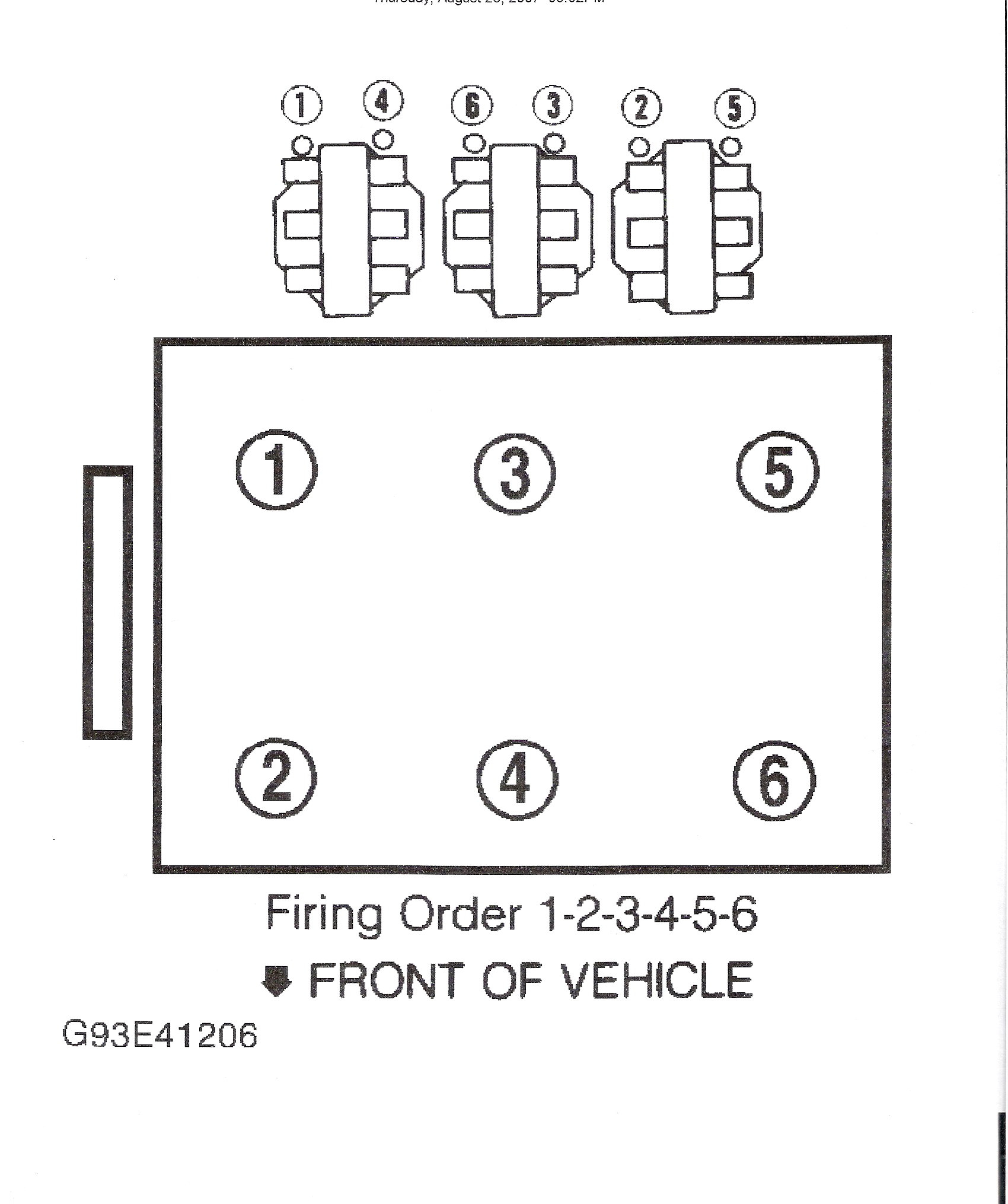 Firing Order For A 1999 Buick Century 3.1