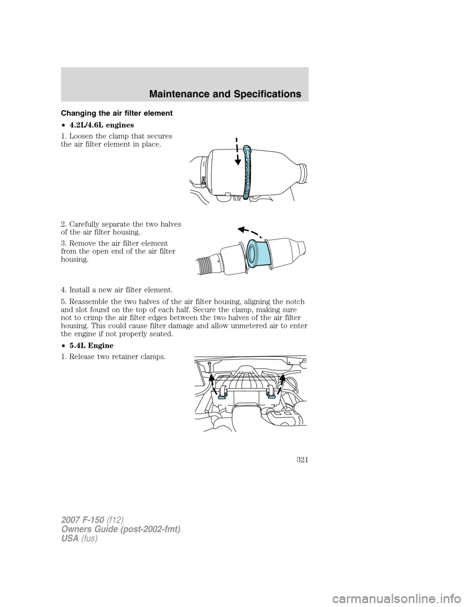 Ford F150 2007 11.g Owners Manual (344 Pages), Page 330