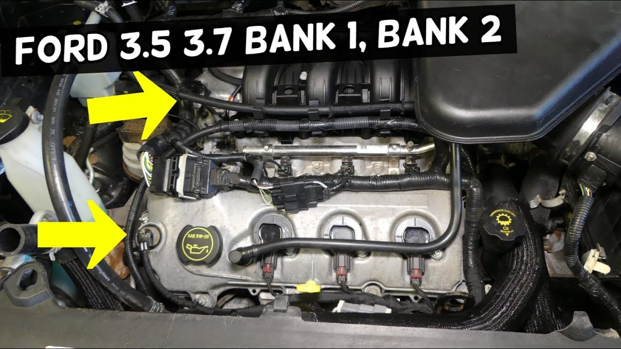 Which Side Is Bank 1 Bank 2 On Ford 3.5 3.7 Edge Flex Taurus Fusion Mkx  Mazda Cx-9