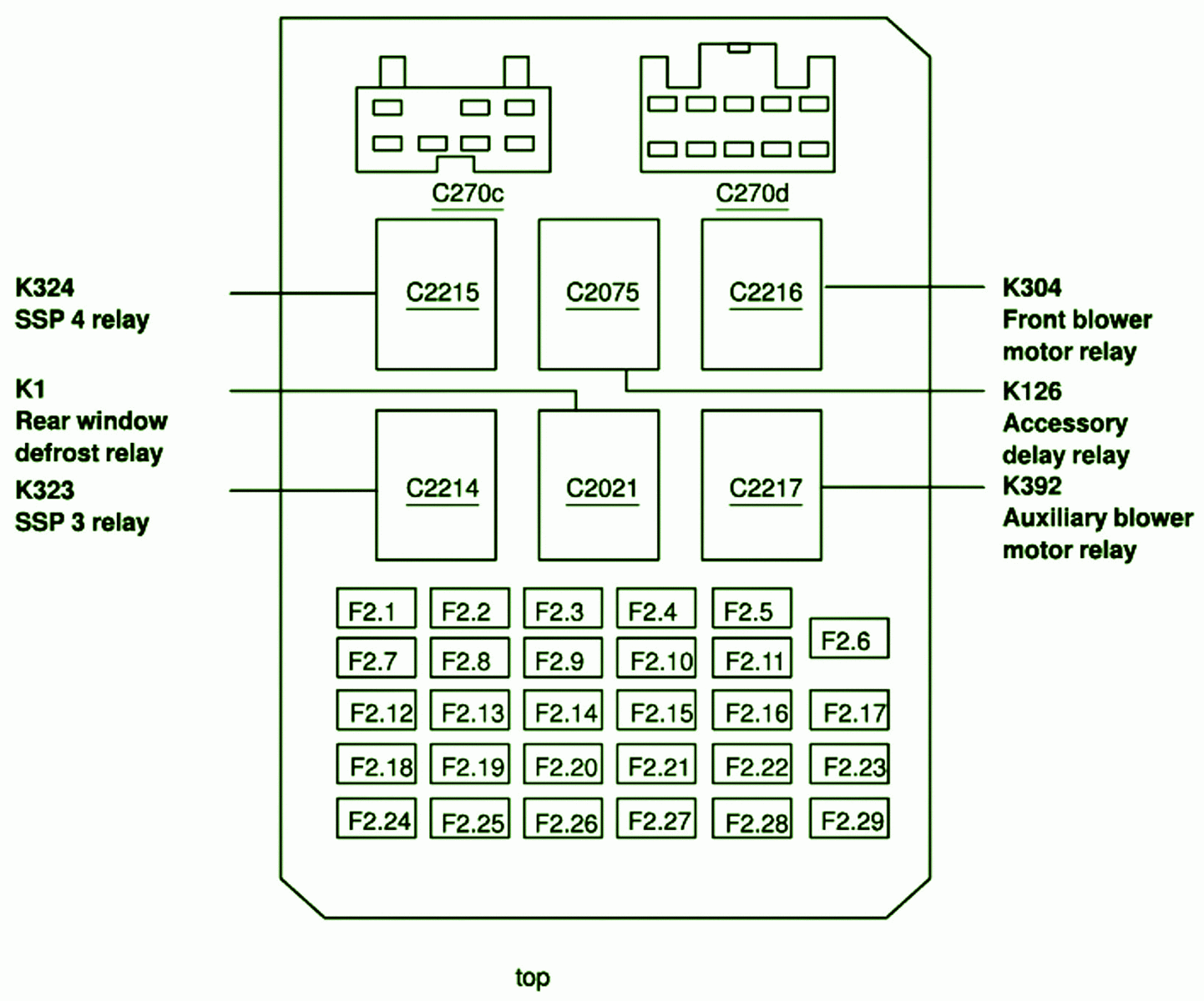 2000 Windstar 3 8 Engine Diagram - Volvo C30 Interior Fuse