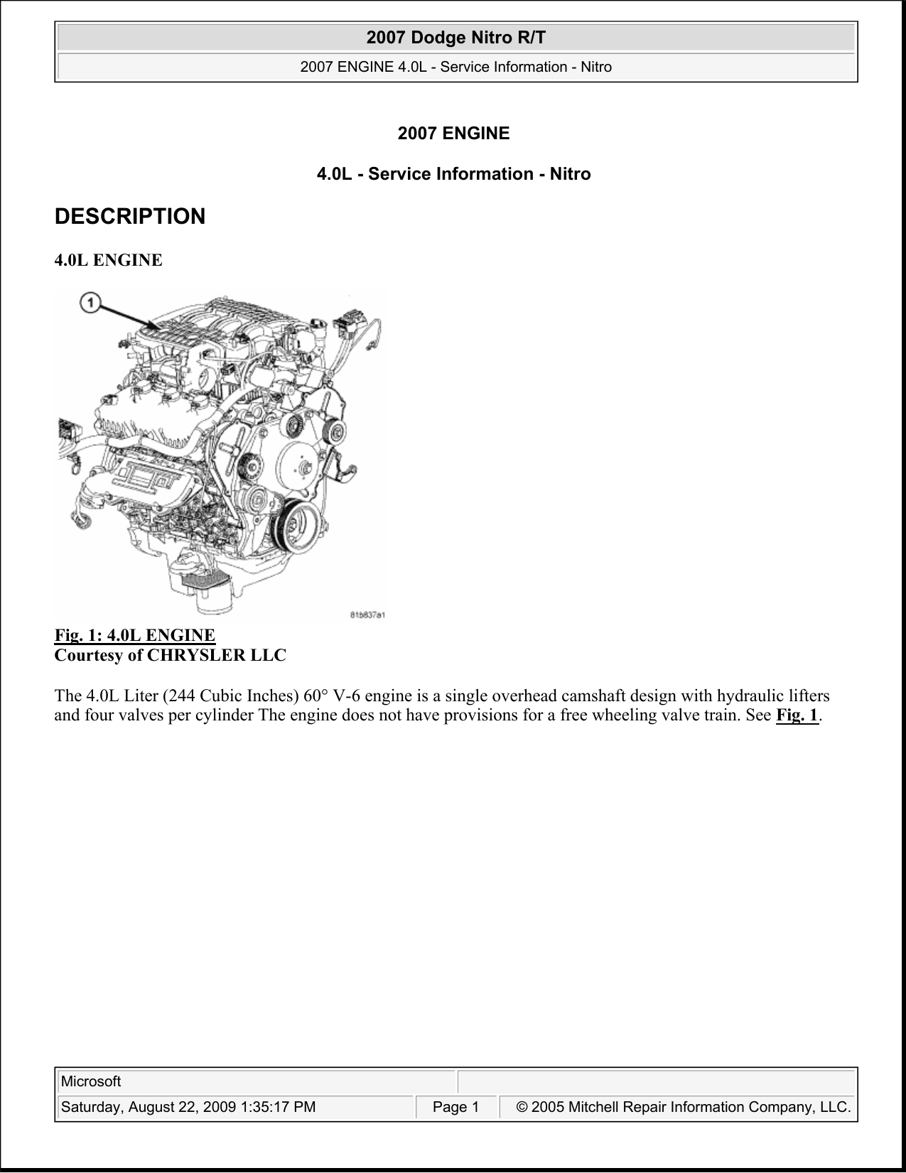 4.0L Engine - Gruppo Radicale Basilea | Manualzz