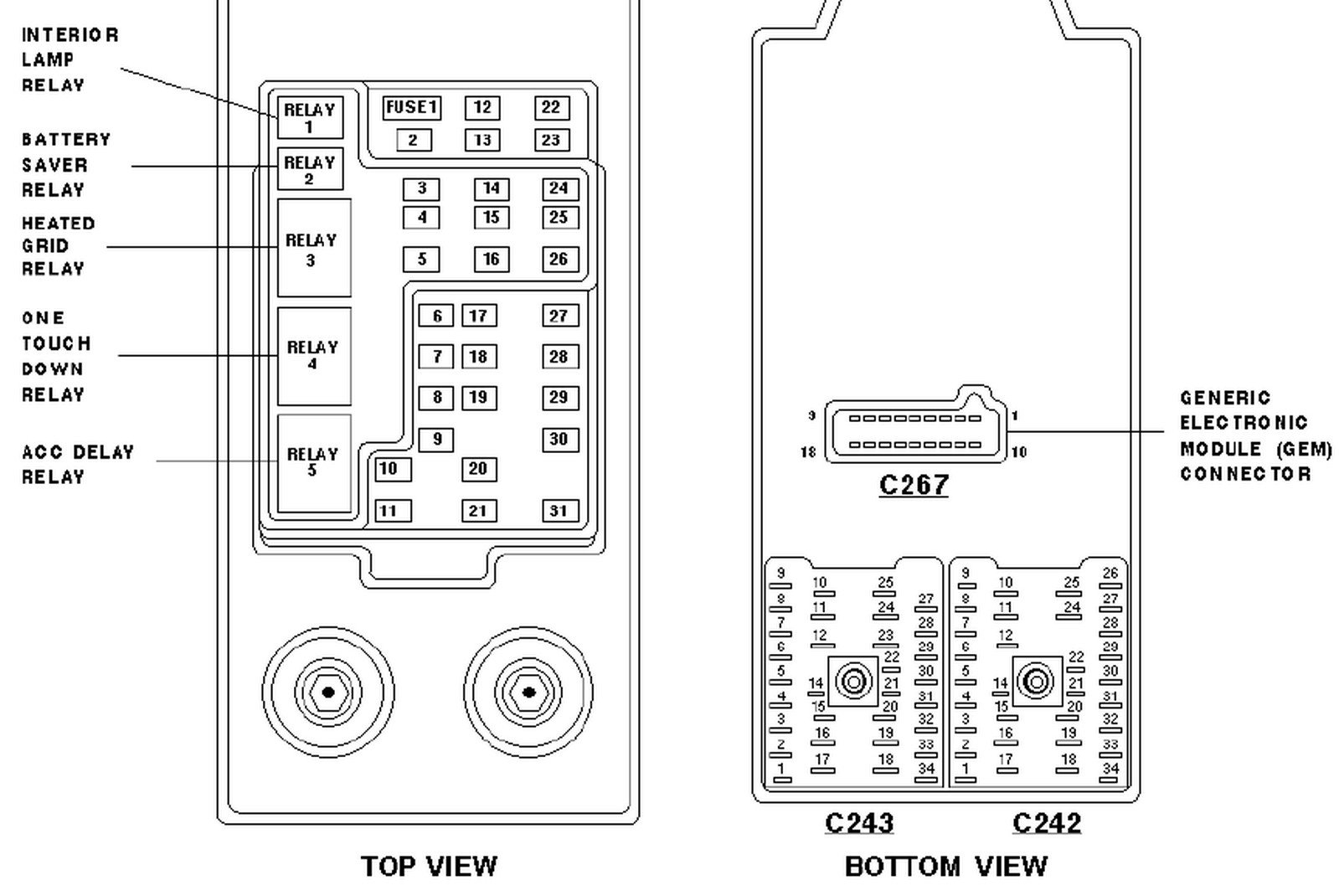 Diagram] 2000 Ford Excursion Interior Fuse Box Diagram Full