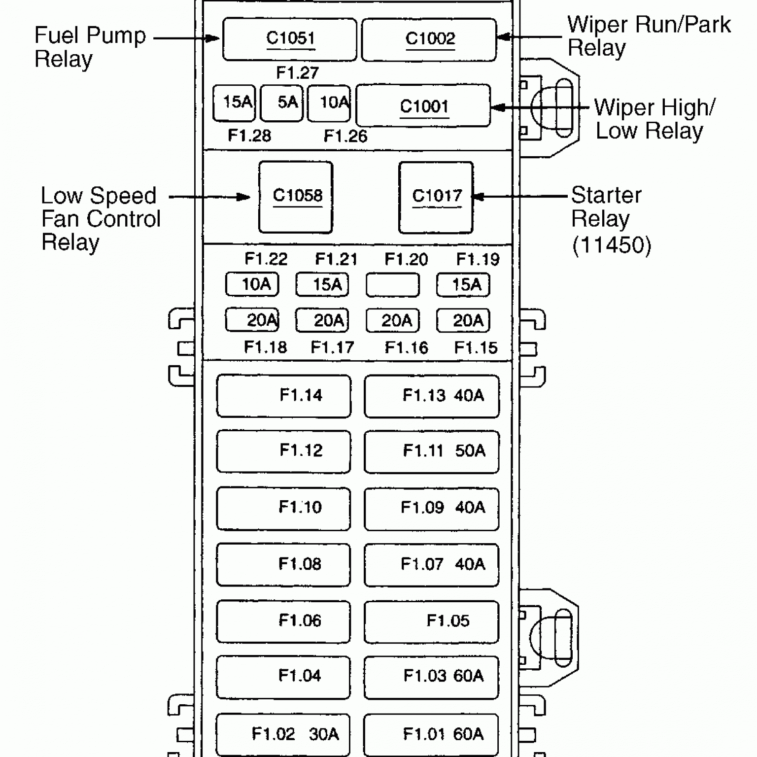 2006 Ford Taurus Fuse Diagrams — Ricks Free Auto Repair | Wiring and