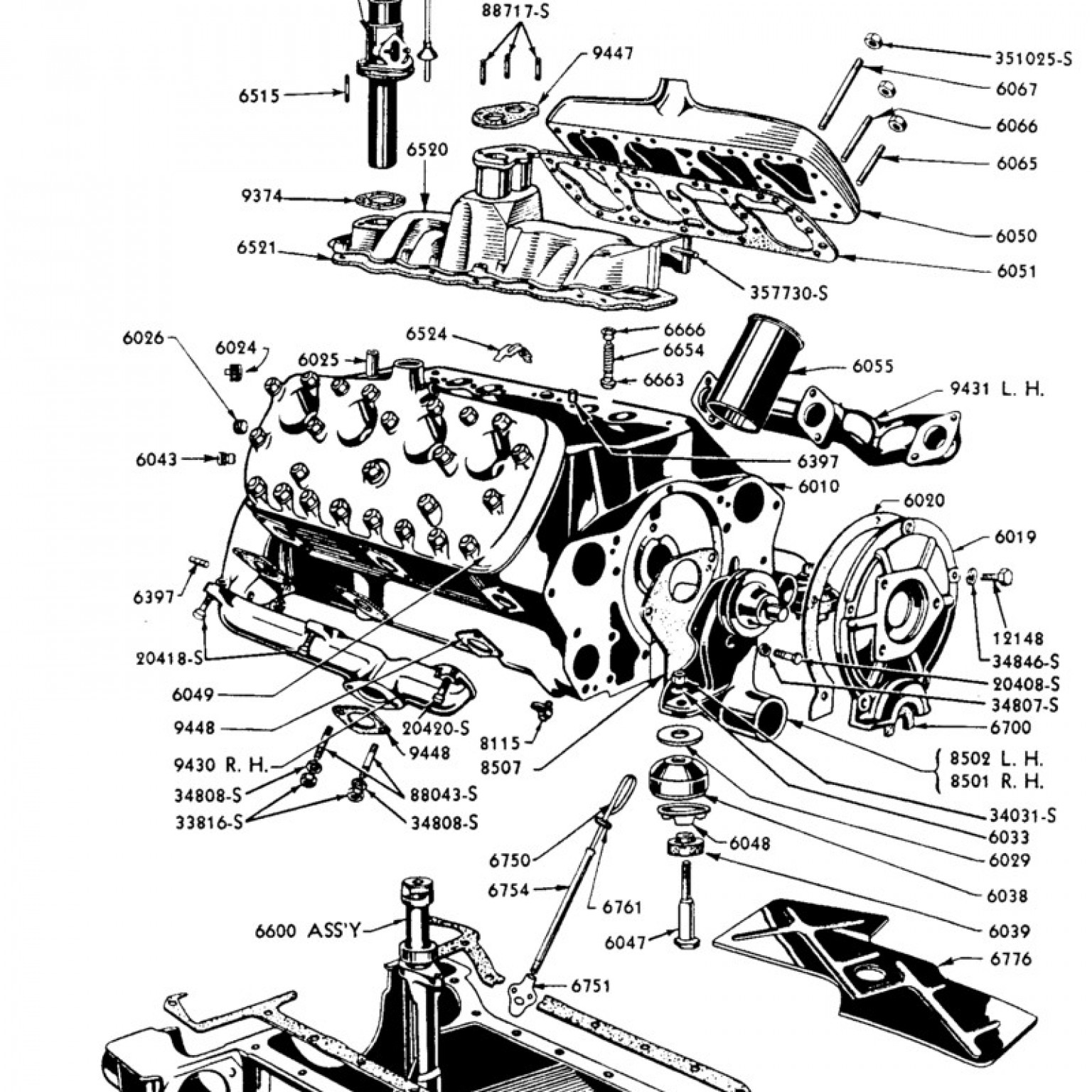 Ford Flathead V8 Diagram