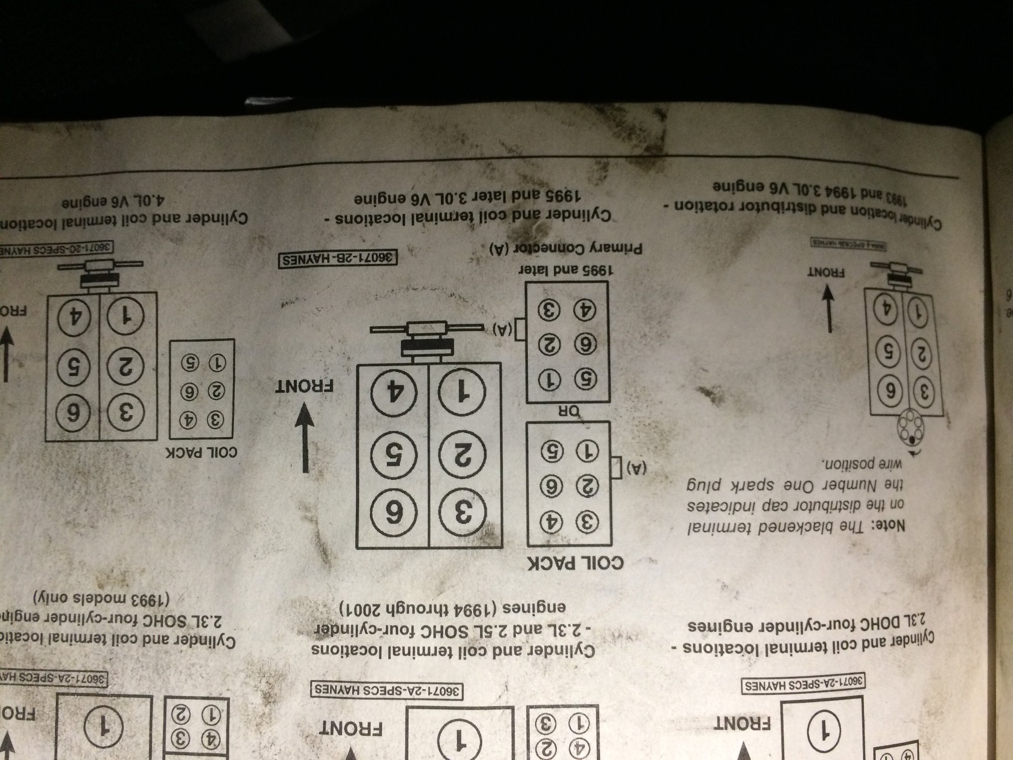 2001 Ford Ranger 3.0 L Firing Order | Wiring and Printable