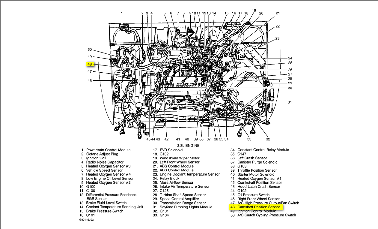 How To Change Camshaft Position Sensor On 1995 Ford Windstar