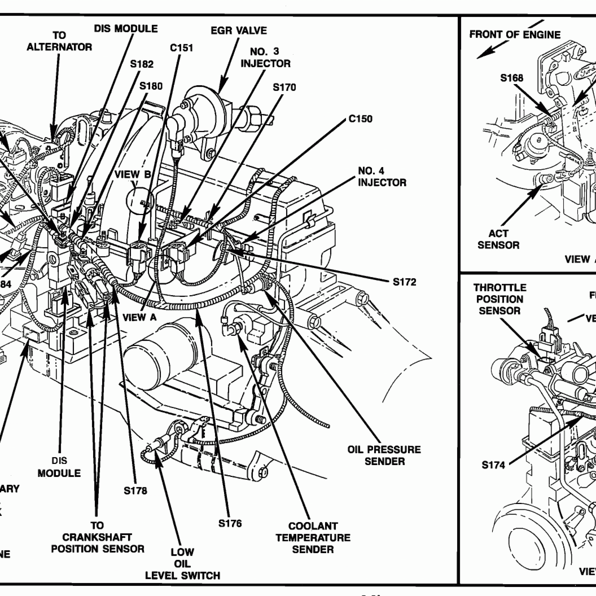 1997 Ford Ranger Xlt Engine 2.3l 4 Cylinder