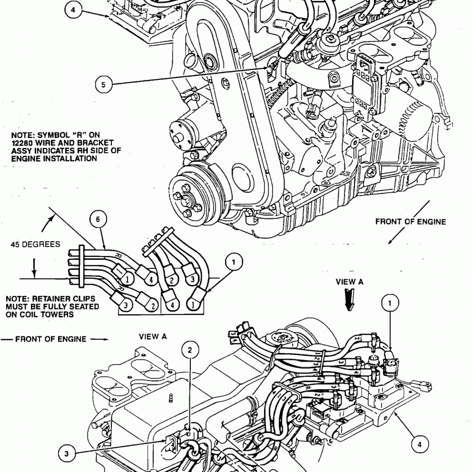 I Need A Schematic Diagram Showing How The Spark Plug Wires Wiring