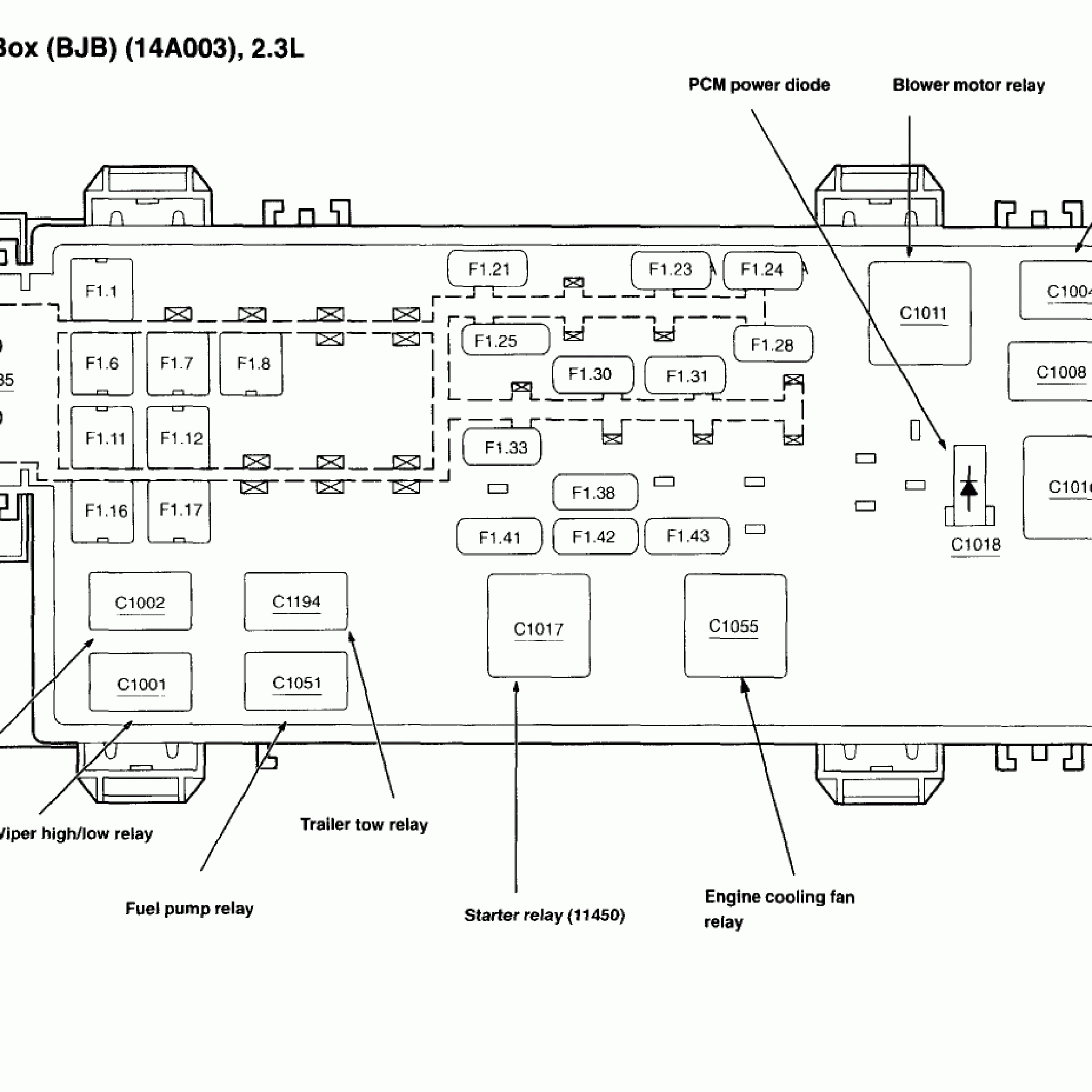 2003 Ford Ranger 2.3 Firing Order | Wiring and Printable