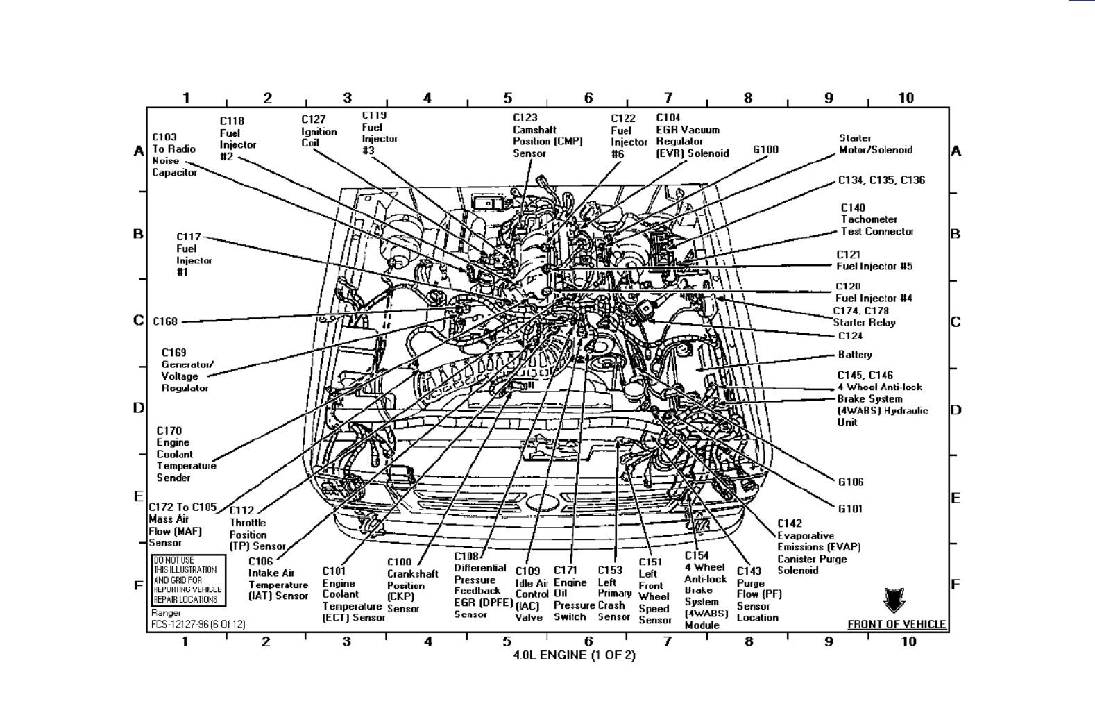 1998 Ford Ranger Engine Wiring Diagram #7 | Ford Ranger
