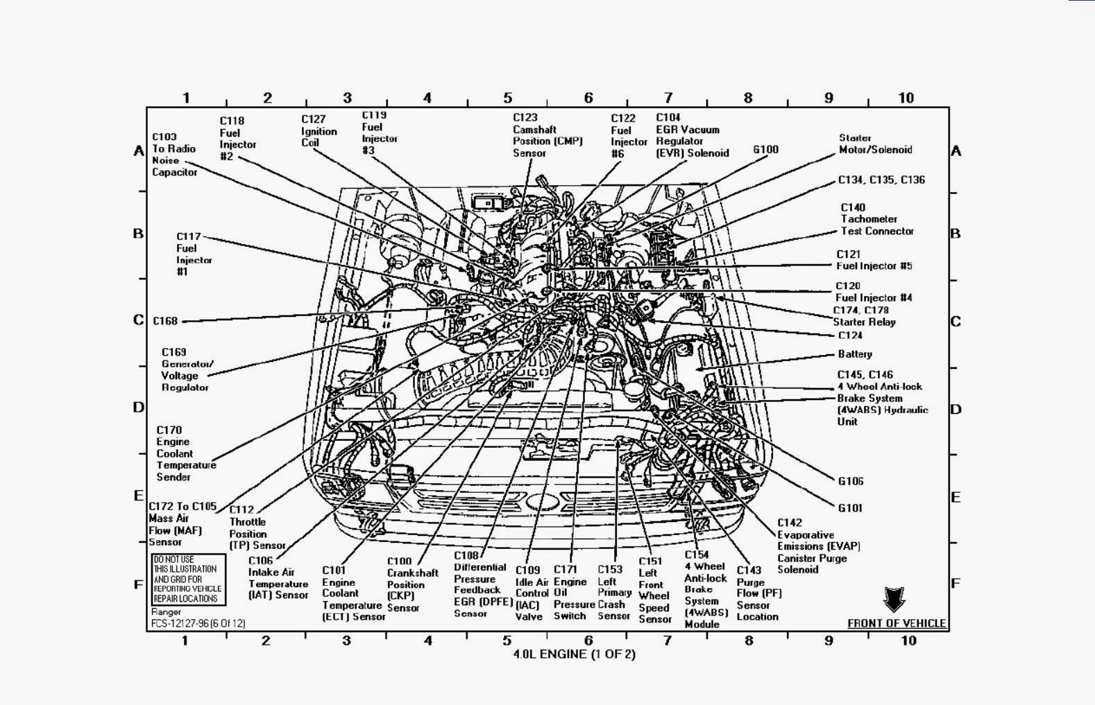 1998 Ford Ranger Engine Wiring Harness | Ford Ranger, Ford