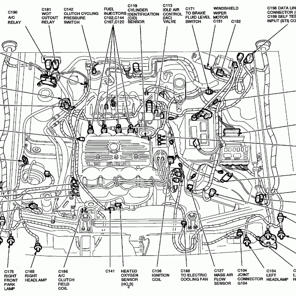 How To Replace Ignition Coil 01-07 Ford Taurus | Wiring and Printable