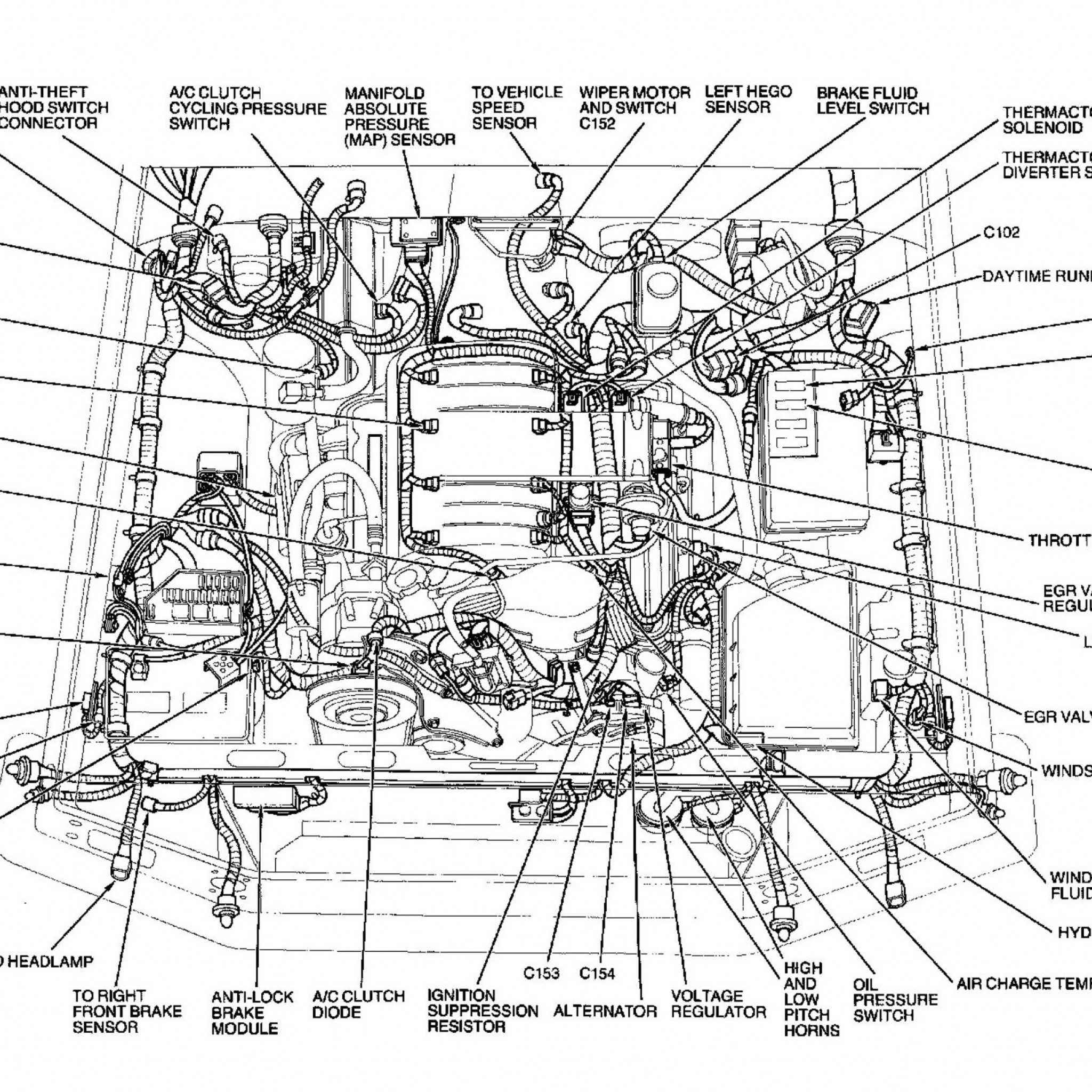 Схема проводки линкольн таун кар 2003