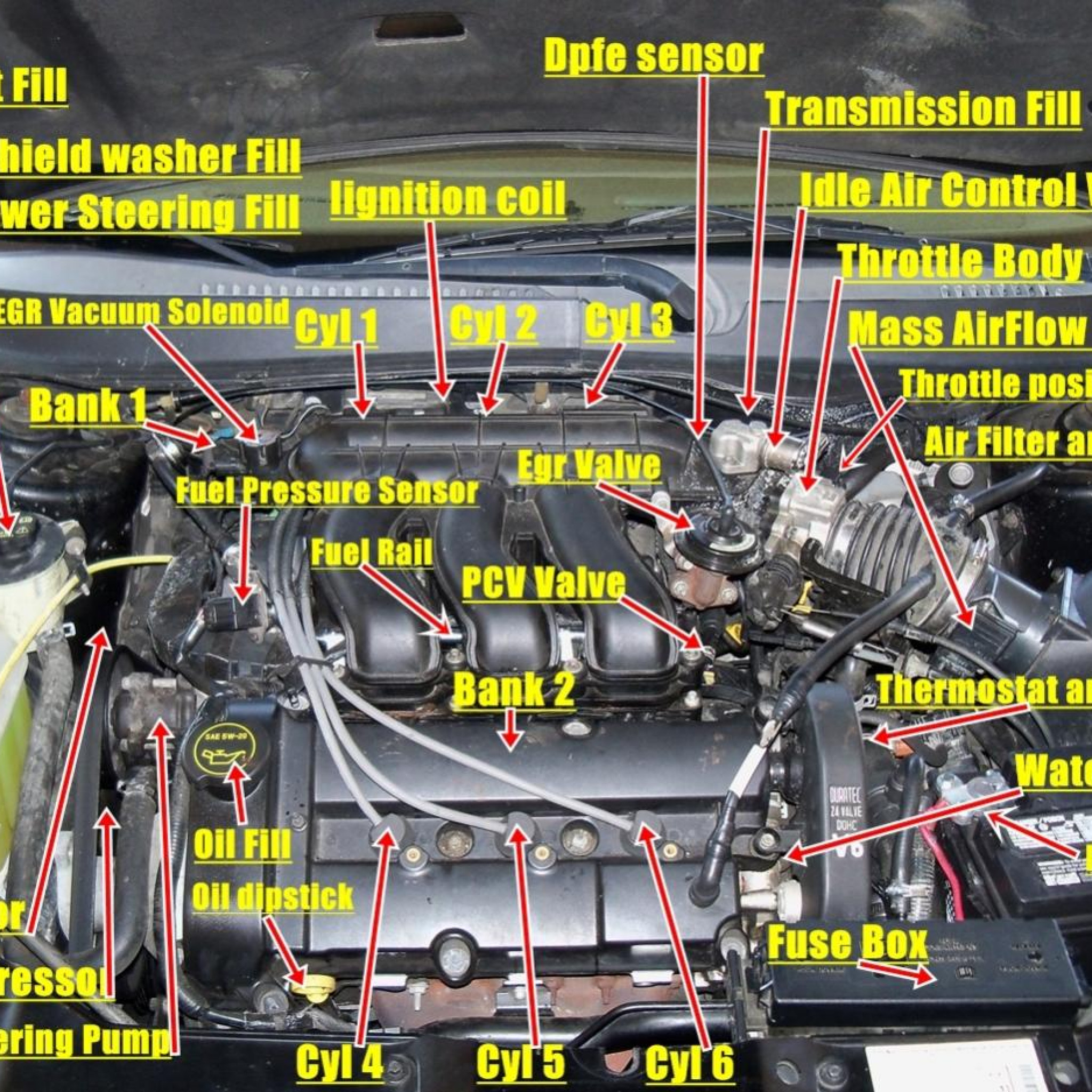 Replace Ford Taurus Spark Plugs And Wires 3.0 Ohv Vulcan | Wiring and