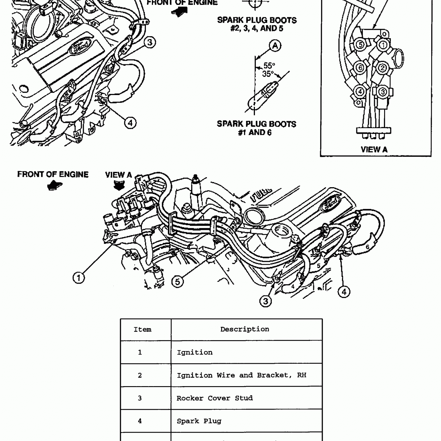 2001 Ford Windstar 3.8 Firing Order Diagram  Wiring and Printable