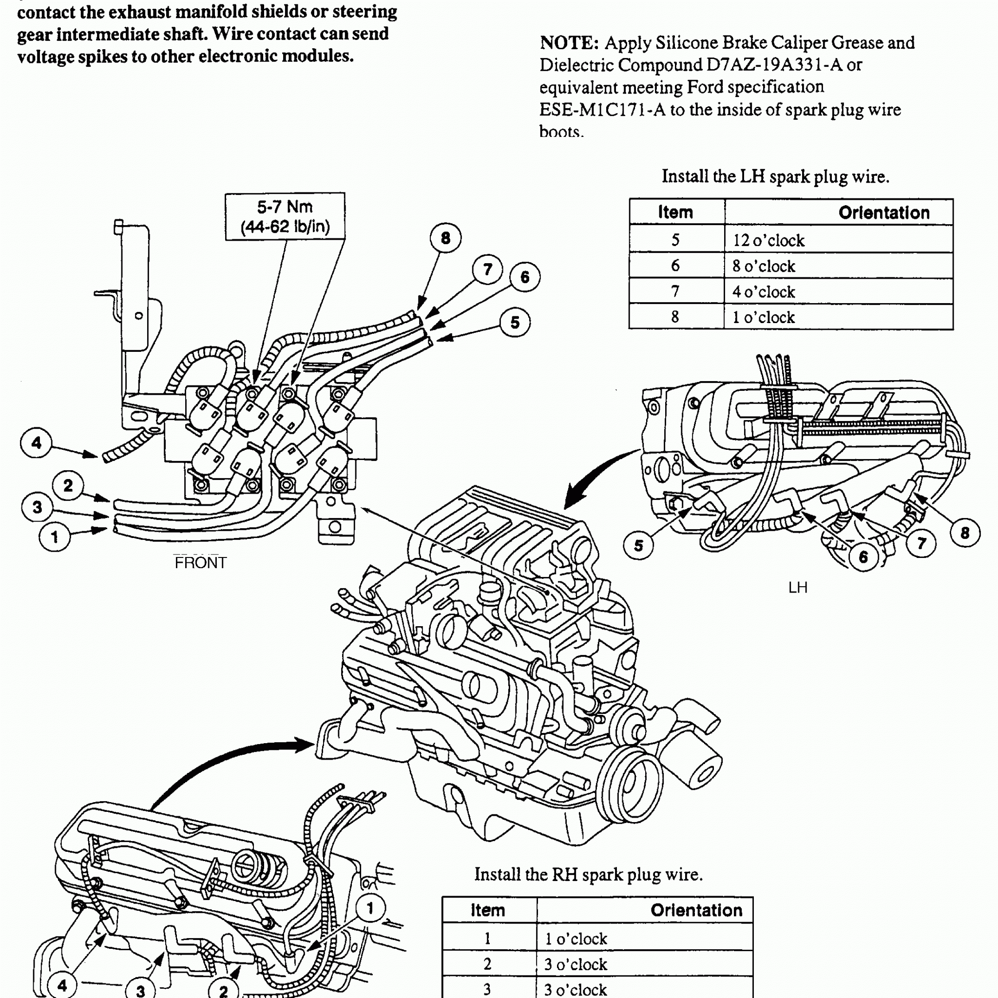 1998 ford explorer spark plug wire diagram