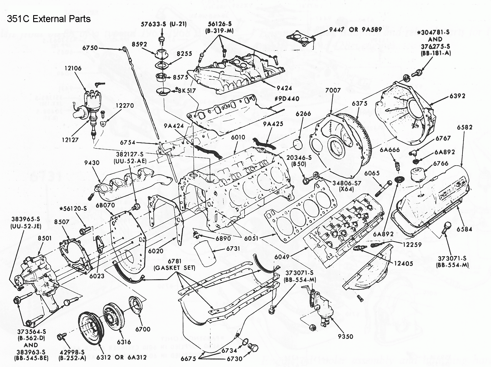 Sk_3634] 1977 351 Cleveland Engine Diagram Schematic Wiring