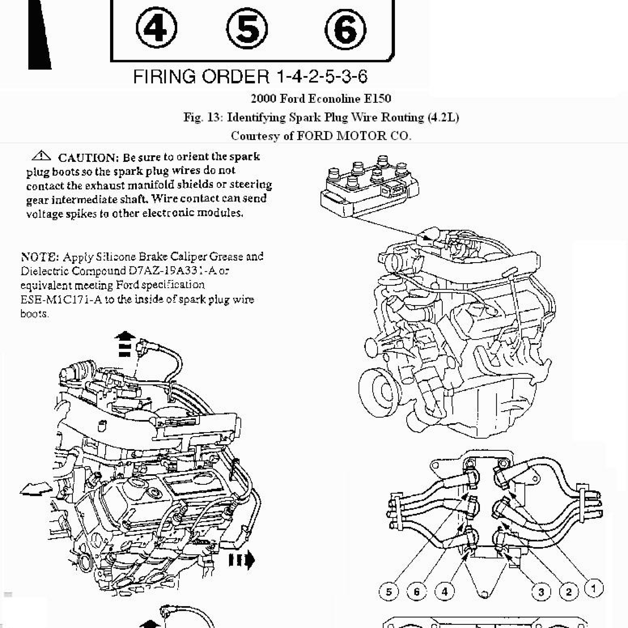 Ford 42 L V6 Engine Firing Order Wiring And Printable