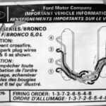 1984 Ford Bronco 2 Firing Order